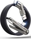 Cabo de Carregamento MRGLAS 240W Tipo C 90 com Suporte 1,2m Cabo de Carregamento MRGLAS 240W Tipo C 90 com Suporte 1,2m