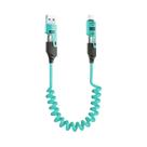 Cabo De Carregamento Rápido 4 Em 1 USB Tipo C Para Carro, Cabo Telescópico De 6A Micro USB Para