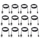 Cabo de carregamento Smays Micro USB 1m, pacote com 12 unidades, preto a granel