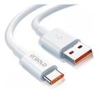 Cabo de carregamento turbo usb-a-usb-c 6a a gold premium Cabo de carregamento turbo usb-a-usb-c 6a a gold premium