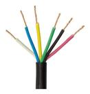 Cabo de comando preto 6x1,50 mm 25 metros Cabo de comando preto 6x1,50 mm 25 metros