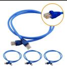 Cabo de computador cat6 c/RJ-45 CRIMPADO 0,5MT Cabo de computador cat6 c/RJ-45 CRIMPADO 0,5MT