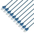 Cabo de conexão de rede Ethernet Intellinet Slim Cat6, 20 pés, pacote com 10