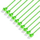 Cabo de conexão de rede Ethernet Intellinet Slim Cat6, 5 pés, pacote com 10