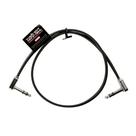Cabo de conexão Ernie Ball Flat Ribbon Stereo 24 cm preto P06410