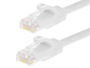 Cabo de conexão Monoprice Cat6 branco de 10 pés, pacote com 12 UTP 24AWG