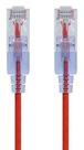 Cabo de conexão Monoprice Cat6A 5 pés vermelho, pacote com 10 UTP 10G