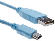 Cabo de console USB Aexus Cisco de 6 pés USB tipo A para Mini-B