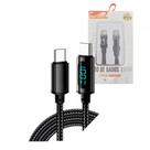 -- Cabo de Dados 100W TIPO-C / TIPO-C Indicador Digital Linha Premium Eletromex EL-3115-CC -- Cabo de Dados 100W TIPO-C / TIPO-C Indicador Digital Linha Premium Eletromex EL-3115-CC