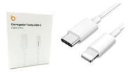 Cabo de dados 2.4A Turbo USB-C - Lightning 1000mm - Basike
