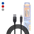 Cabo de dados 3.4A USB / Lightning Revestimento Nylon Trançado de 1 Metro INOVA KV-6123