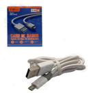 Cabo de dados carga rápida de segurança usb v8 branco 3,4a inova cbo 6148