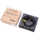 Cabo de dados de fibra HDMI compatível com fibra óptica 20 m preto