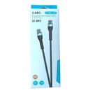 Cabo de dados reforçado rápido 2 pontas usb tipo c duplo 1m