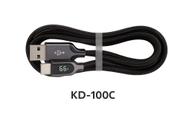 Cabo de Dados Tipo-C KAIDI KD-100C 1 Metro Turbo 5A com Display Digital Cabo de Dados Tipo-C KAIDI KD-100C 1 Metro Turbo 5A com Display Digital