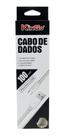 Cabo de dados Tipo Corda Cinza Kingo Micro USB 1 metro - 7885102110252