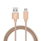 Cabo de dados Tipo Corda Kingo Dourado Micro USB 1 metro - 7885102110238