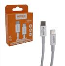 Cabo de Dados Turbo PD 60W Tipo-C p/ Tipo-C - Kaidi - KD-