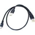 Cabo de Dados USB 2.0 M x USB 2.0 M + Micro USB Preto Storm