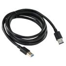 Cabo de Dados USB a 3.0 Macho para USB a 3.0 Macho 28AWG Puro Cobre 2 Metros - PUAM3-2