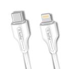 Cabo de dados usb c para lightning pvc 2m branco kafei kildcbl003