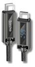 Cabo De Dados Usb Tipo C Display 1 Metro Carga Rapida 27w Preto