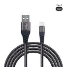 Cabo De Dados Usb / Tipo-c Nylon Trançado 1 Metro Md-6009