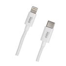 Cabo de dados usb tipo-c para lightning 1m candy 27w ce210 branco oex Cabo de dados usb tipo-c para lightning 1m candy 27w ce210 branco oex