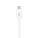 Cabo de dados usb tipo-c para usb tipo-c flat 1m 30w ce207 branco oex
