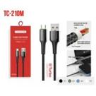 Cabo de Dados USB V8 Turbo 1.2m 5V 3A - Tomate TC-210M Cabo de Dados USB V8 Turbo 1.2m 5V 3A - Tomate TC-210M