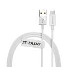 Cabo De Dados V8 Micro Usb It-blue 10102v Branco Cabo De Dados V8 Micro Usb It-blue 10102v Branco