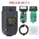 Cabo De Diagnóstico OBD2 Multi-idiomas V25.3 VAG COM HEX-V2 Para Carros Audi, Skoda E VW