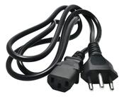 Cabo De Energia/Força Tripolar 10A 250V 3x0,75 150cm 3 Pinos