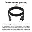 Cabo de Energia para Notebook Padrão 3 Pinos - Tudo em Caixa