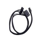 Cabo de Energia SATA - Mini 4 Pinos para 2 SATA - 45cm - para Lenovo - Preto Cabo de Energia SATA - Mini 4 Pinos para 2 SATA - 45cm - para Lenovo - Preto