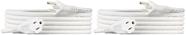 Cabo de extensão Amazon Basics Indoor 13A 125V 3m branco x2 Cabo de extensão Amazon Basics Indoor 13A 125V 3m branco x2
