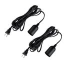 Cabo de extensão Cable Simple Deluxe de 15 pés com interruptor liga/desliga, pacote com 2