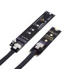 Cabo de extensão Cablecc NGFF M-Key NVME macho para fêmea 40cm Cabo de extensão Cablecc NGFF M-Key NVME macho para fêmea 40cm
