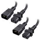 Cabo de extensão de alimentação Cable Matters, pacote com 2, 30 cm, IEC C14 a C13 Cabo de extensão de alimentação Cable Matters, pacote com 2, 30 cm, IEC C14 a C13