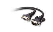 Cabo de extensão de monitor VGA Belkin HDDB15M para HDDB15F 7,6 m
