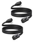 Cabo de extensão DEWENWILS 6FT 15A/1875W 14/3 SPT-3 Flat Wire