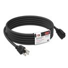 Cabo de extensão EP 15 pés preto 16AWG 3 pinos 13A 1625W listado pela UL