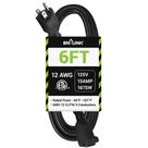 Cabo de extensão externo BN-LINK 6 pés 12/3 SJTW 15A 1875W preto