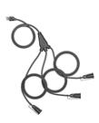 Cabo de extensão externo DEWENWILS 1 a 3 Splitter 12 pés 13A 125V