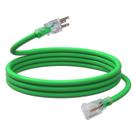 Cabo de extensão externo EP 10 pés 12/3 SJTW Heavy Duty Green