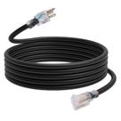 Cabo de extensão externo EP 15 pés 12/3 SJTW Heavy Duty Black