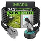Cabo de extensão GearIt 360 Rotating Plug 15 pés à prova d'água Cabo de extensão GearIt 360 Rotating Plug 15 pés à prova d'água