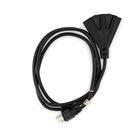 Cabo de extensão Holiday Lighting Outlet 6 pés preto de 3 pinos Cabo de extensão Holiday Lighting Outlet 6 pés preto de 3 pinos