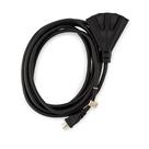 Cabo de extensão Holiday Lighting Outlet de 15 pés preto de 3 pinos Cabo de extensão Holiday Lighting Outlet de 15 pés preto de 3 pinos