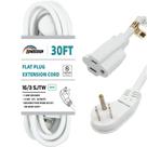 Cabo de extensão HONDERSON Flat Plug 30 pés branco 16 calibre 13A